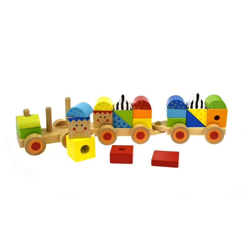 Дървена влакче сортер TKB383